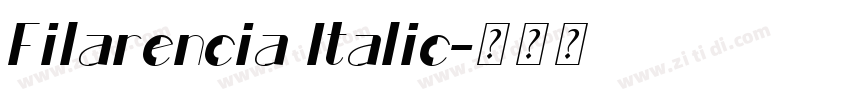 Filarencia Italic字体转换 Filarencia Italic字体转换